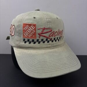 Vintage Home Depot Racing Hat Tony Stewart 20 Faded Distressed Strapback Cap
